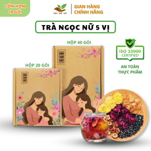 Trà Ngọc Nữ - Ấm bụng, thanh lọc, dưỡng da - Tiệm Trà Việt